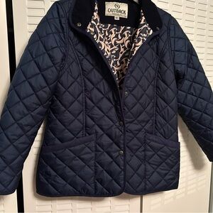 Barn jacket in Navy from Outback Trading Company; size Medium